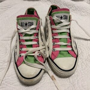 Converse Women's Sneakers - Pink and Green